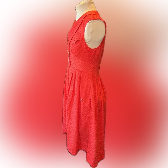 EUC Anthropologie Postmark Retro Style Four Corners Shirt Dress - Picture 3 of 9